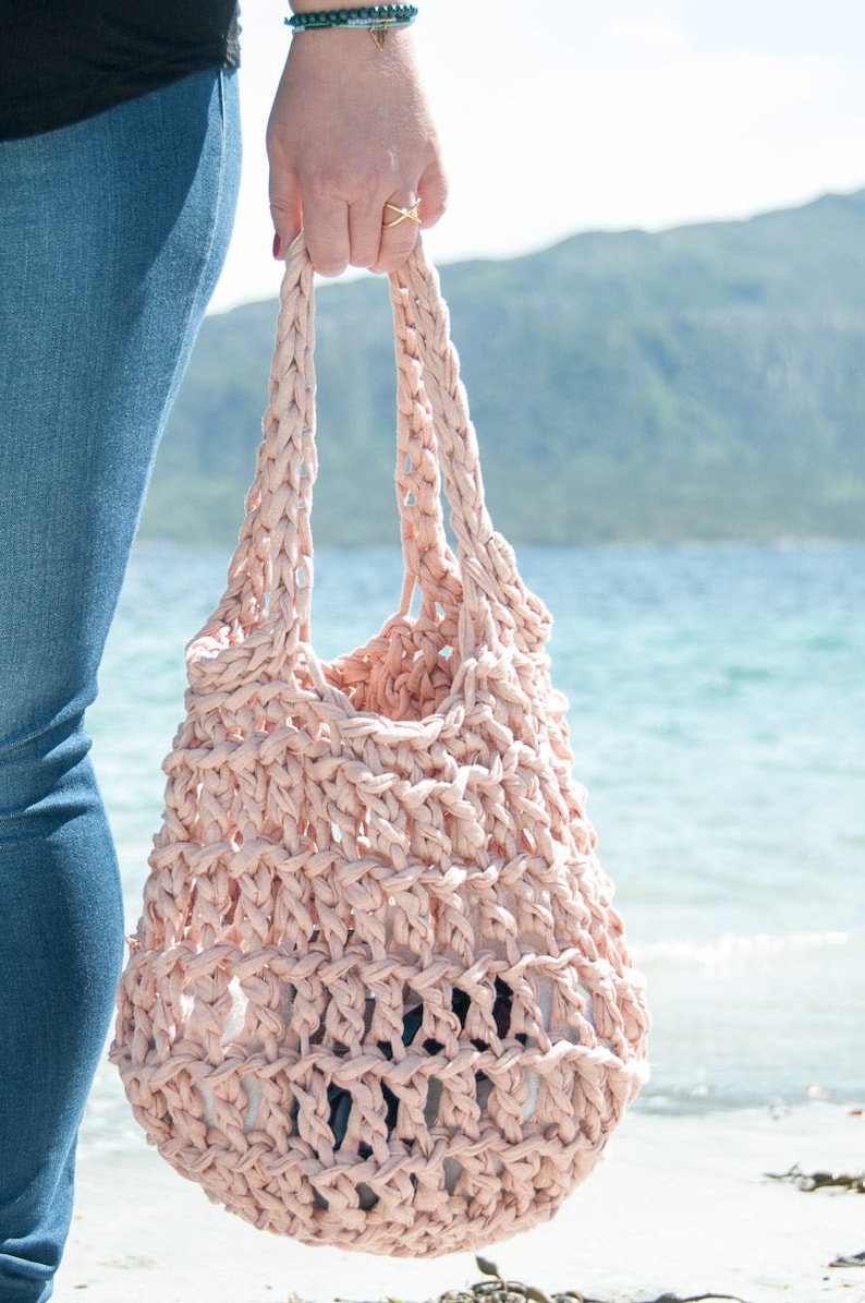 Crochet Bag Pattern Crochet Beach Bag Pattern Crochet Purse Bag Pattern Crochet Tote Bag Crochet Tote Crochet Shoulder Bag image 5