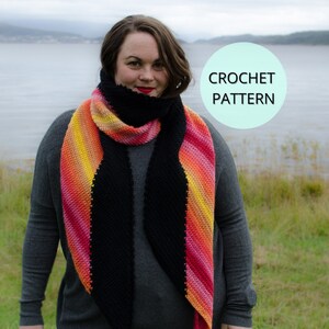 Crochet Scarf Pattern- Easy Crochet Pattern- Wrap Pattern- Crochet Wrap- Crochet Wrap Pattern- Crochet PDF pattern