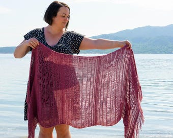 Easy Beach Wrap Scarf Crochet Pattern PDF