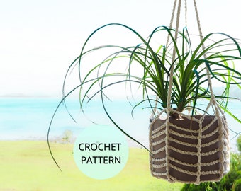 Crochet Plant Hanger Pattern, Crochet Home Decor Pattern, Easy Crochet Plant Hanger Pattern, Quick Crochet Pattern, Summer Crochet