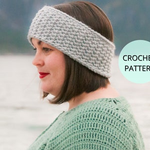 Headband Pattern, Easy Crochet Pattern, Crochet Ear Warmer, Crochet Pattern, Headband, Crocheted Headband, Womens Headband, Winter Headband