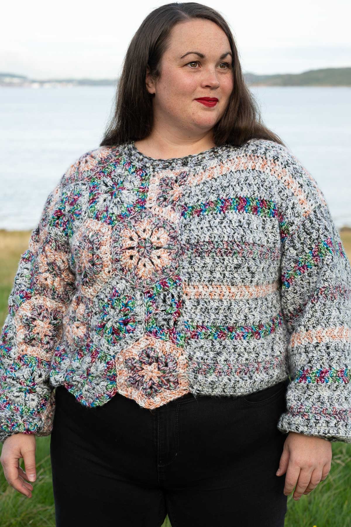 Crochet Sweater Pattern, Crochet Hexagon Sweater Pattern, Crochet