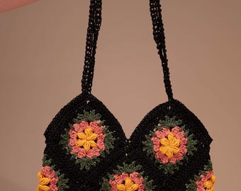 Bloom Granny Square Bag Pattern PDF - Easy Crochet Pattern