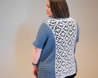 Lace Crochet Short Sleeve Cardigan Pattern PDF