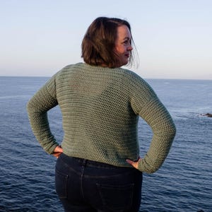 Easy Crochet Crew Neck Sweater Pattern PDF | Crochet Pullover Pattern | Easy Crew Neck Crochet Jumper | Modern Crochet Sweater Pattern