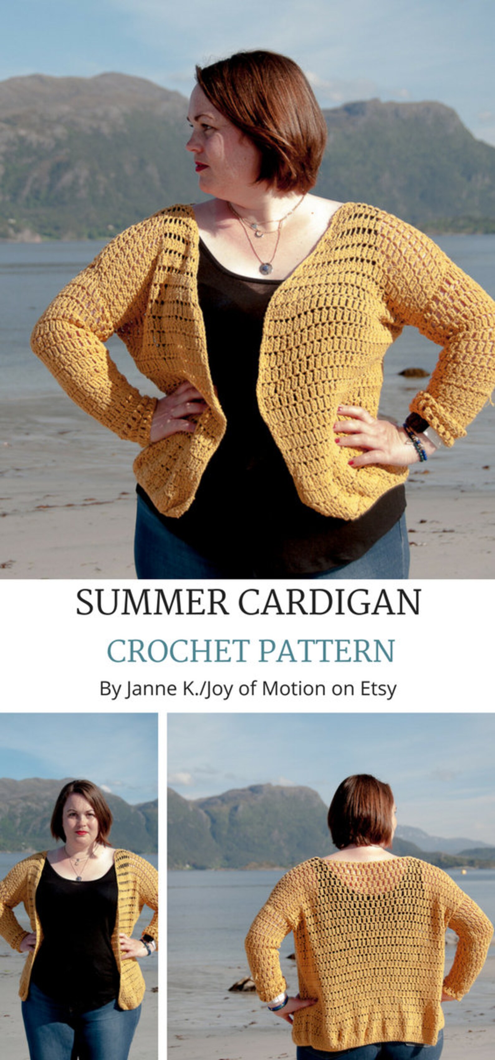 CROCHET PATTERN Summer Cardigan Crochet Pattern PDF | Etsy