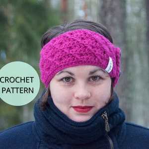 Headband Pattern, Easy Crochet Pattern, Crochet Ear Warmer, Crochet Pattern, Headband, Crocheted Headband, Womens Headband, Winter Headband
