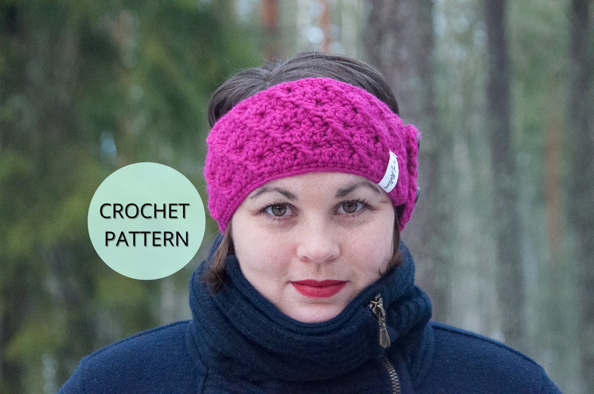 Headband Pattern Easy Crochet Pattern Crochet Ear Warmer Etsy