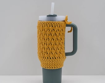 Textured Stanley Cup Cozy Crochet Pattern PDF