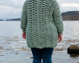 Chunky Crochet Cardigan Pattern: Cozy Fall Garment (PDF Pattern)