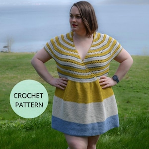 Crochet Dress Pattern- Crochet Summer Dress Pattern- Crochet Clothes- Dress Pattern PDF- Dress Pattern- Easy Dress Pattern- Crochet Dress