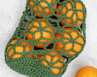 Easy Crochet Lace Produce Bag Pattern PDF