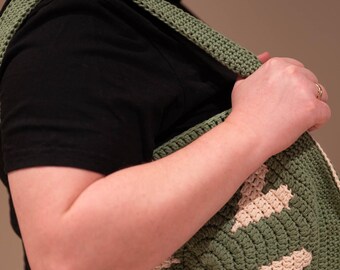 Heart Mosaic Bag Crochet Pattern PDF