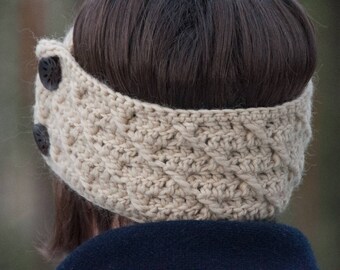 Crochet Headband Pattern: Easy Cross Stitch Ear Warmer (PDF Pattern)