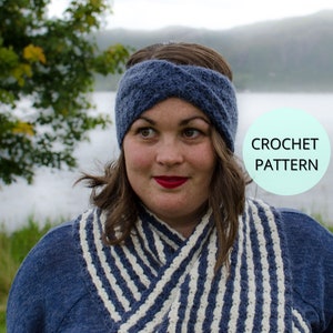 Headband Pattern, Easy Crochet Pattern, Crochet Ear Warmer, Crochet Pattern, Headband, Crocheted Headband, Womens Headband, Winter Headband