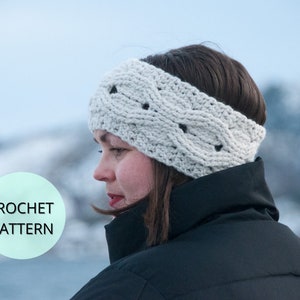 Headband Pattern, Easy Crochet Pattern, Crochet Ear Warmer, Crochet Pattern, Headband, Crocheted Headband, Womens Headband, Winter Headband