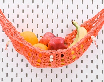 Crochet Fruit Hammock Pattern PDF  - Hanging Fruit Basket