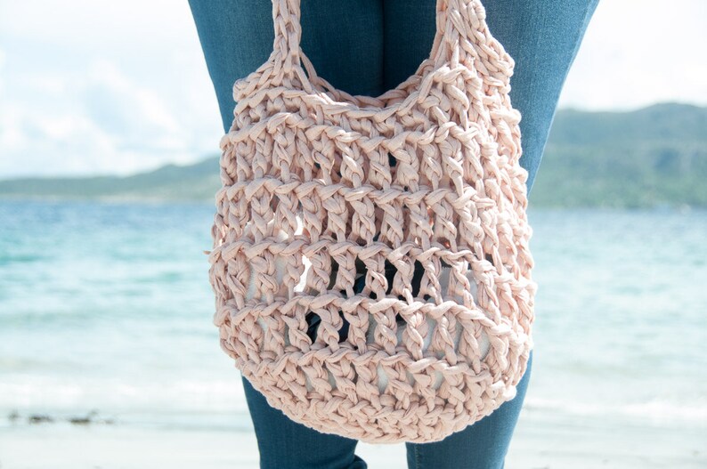 Crochet Bag Pattern Crochet Beach Bag Pattern Crochet Purse Bag Pattern Crochet Tote Bag Crochet Tote Crochet Shoulder Bag image 6