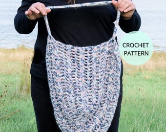 Crochet Bag Pattern- Crochet Beach Bag Pattern- Crochet Purse- Bag Pattern- Crochet Tote Bag- Crochet Tote- Crochet Shoulder Bag