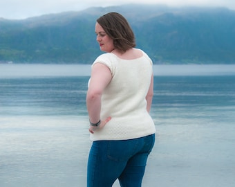 Natare Top Crochet Pattern: Women's Summer T-Shirt (PDF)