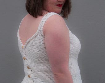 Crochet Summer Top Pattern: Women's Garment (PDF Pattern)