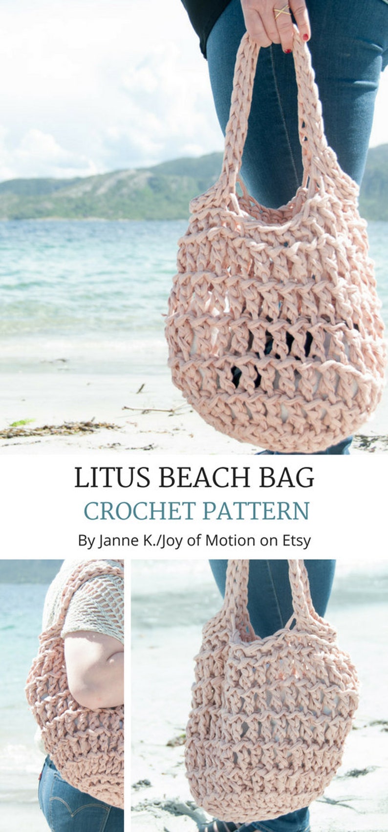 Crochet Bag Pattern Crochet Beach Bag Pattern Crochet Purse Bag Pattern Crochet Tote Bag Crochet Tote Crochet Shoulder Bag image 10