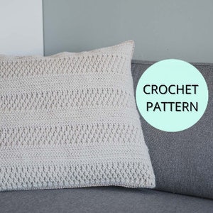 Crochet Pillow- Crochet Pattern- Pillow Pattern- Crochet Home Decor- Throw Pillow- Crochet Throw Pillow- Pillow Cover= Decorative Pillow