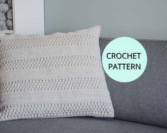 Crochet Pillow- Crochet Pattern- Pillow Pattern- Crochet Home Decor- Throw Pillow- Crochet Throw Pillow- Pillow Cover= Decorative Pillow