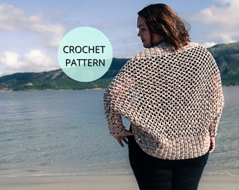 Crochet Cardigan Pattern, Crochet Sweater, Crochet Women's Cardigan, Crochet Womens Top, Summer Cardigan, Crochet Shrug, Spring Wrap