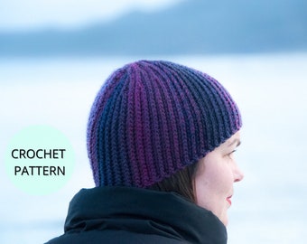 Crochet Beanie Pattern- Crochet Pattern- Crochet Hat- Crochet Beanie- Hat Pattern- Crochet Hat Patterns- Winter Hat Pattern- Winter Hat