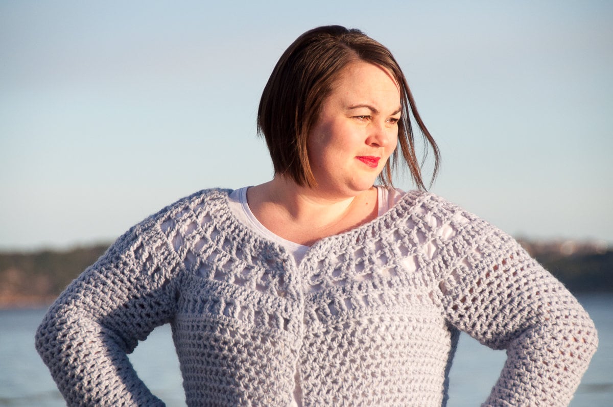 40 Lace Cardigan Crochet Patterns to Refresh Your Handmade Wardrobe 15 Crochet Lace Cardigan Pattern: Polus Spring Garment