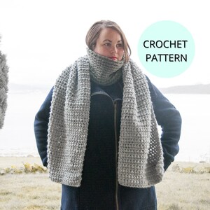 Crochet Scarf Pattern- Easy Crochet Scarf Pattern- Crochet Winter Scarf- Crochet Wrap Pattern- Crochet Shawl Pattern- Crochet fall Scarf