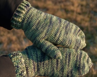 Winter Mittens Crochet Pattern: Snow Stitch, Women's Size (PDF Pattern)