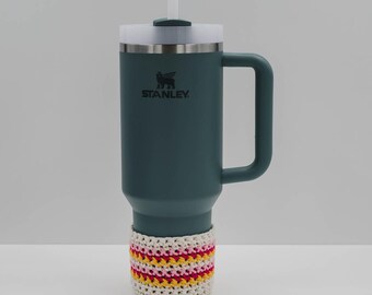 Striped Crochet Stanley Cup Boot Pattern PDF