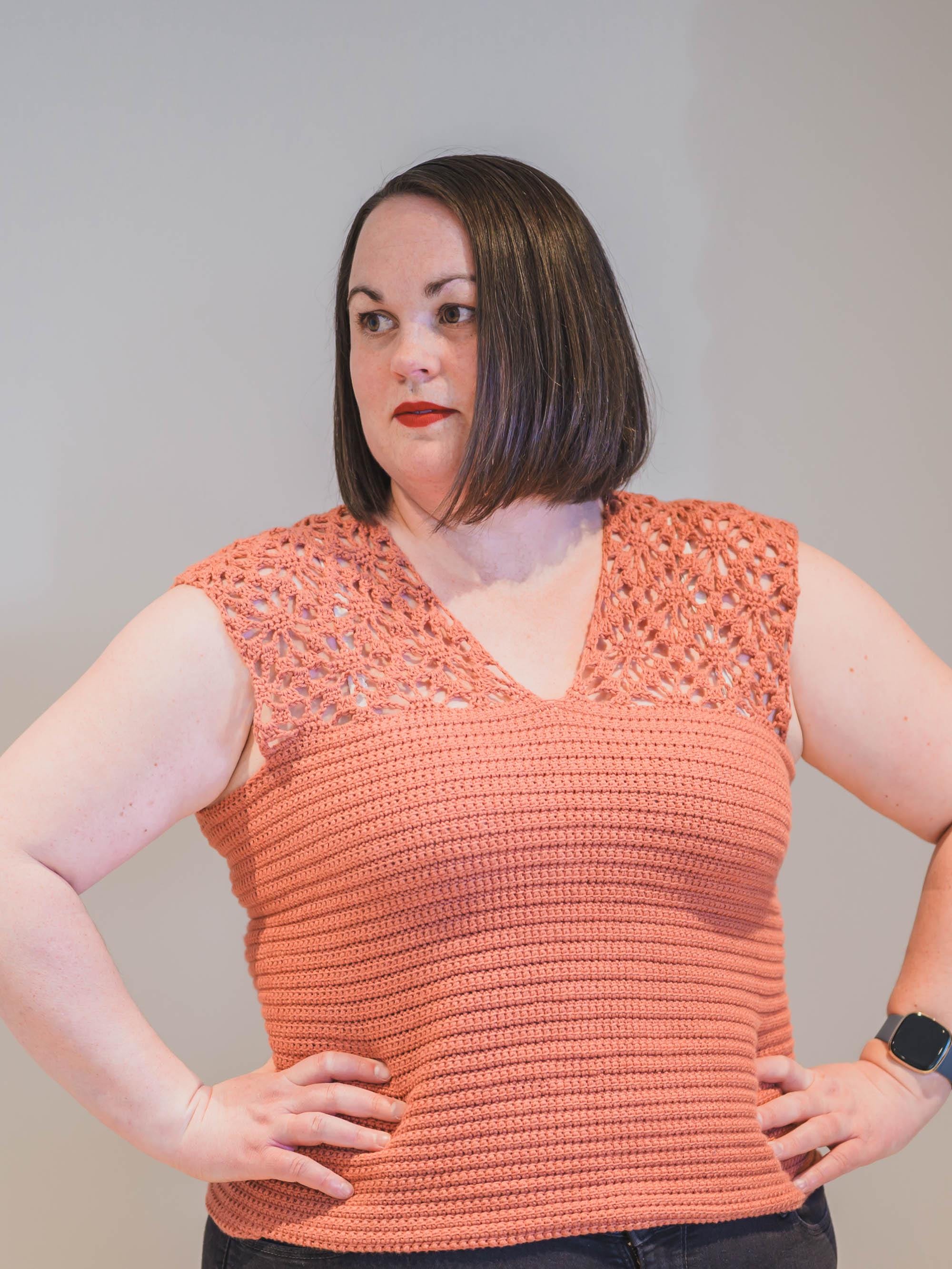 Spider Lace Easy Crochet Top Pattern