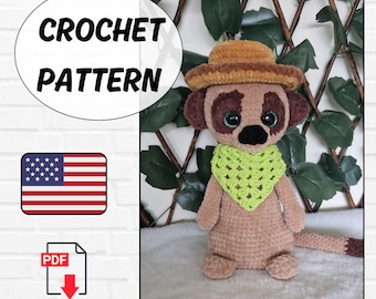 Meerkat Crochet Pattern /Amigurumi PDF File