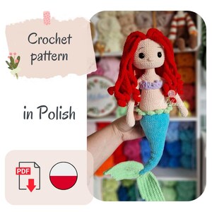 Szydełkowa Syrenka/Wzór Szydełkowy /Amigurumi Patrón Polaco