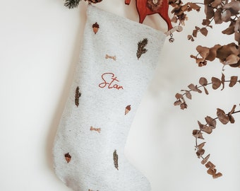 Personalized Christmas pet Santa stocking/Custom name pet Christmas stocking /Christmas pet embroidered stocking