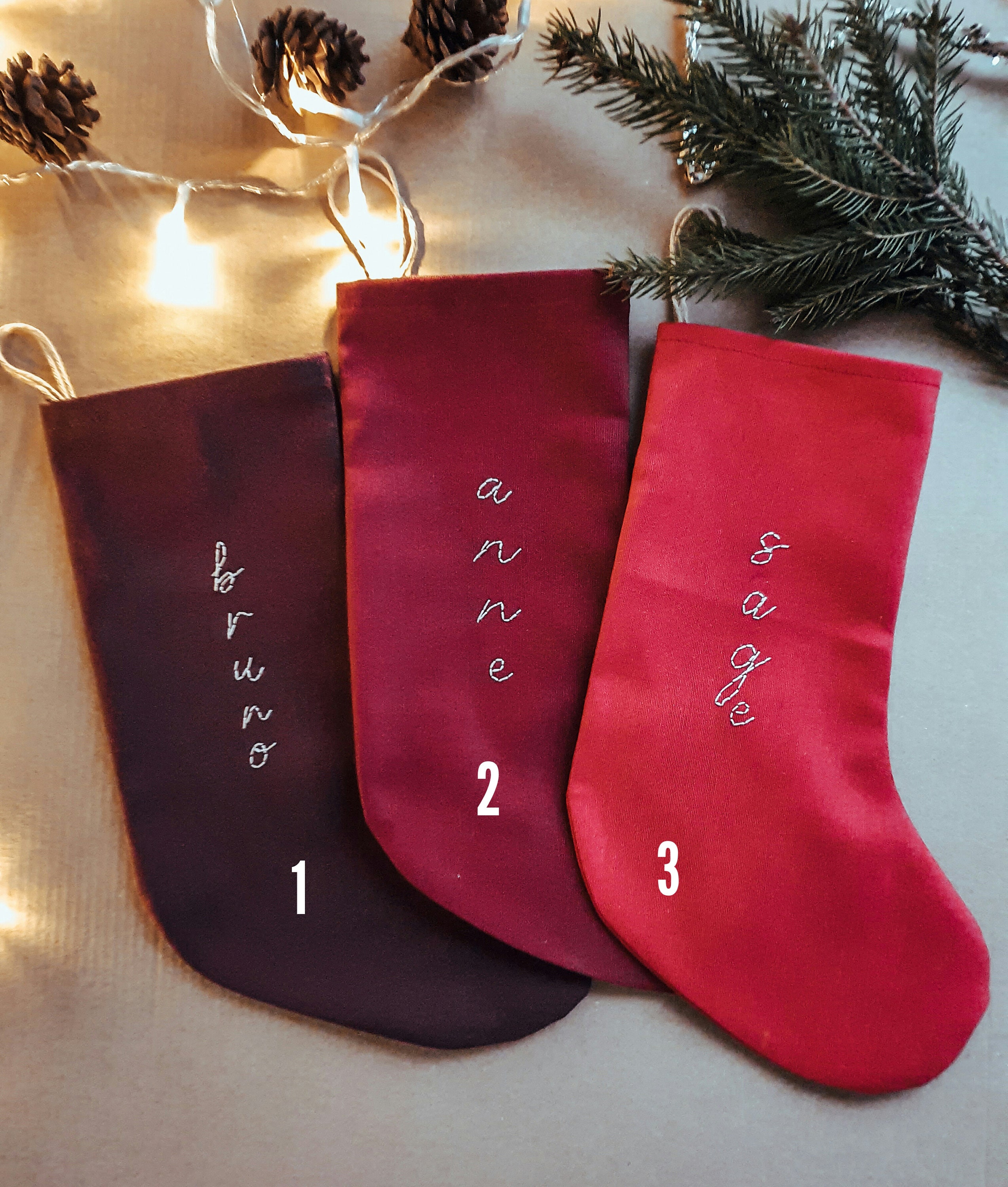 Personalized Santa Family stocking/Custom name Christmas  Etsy