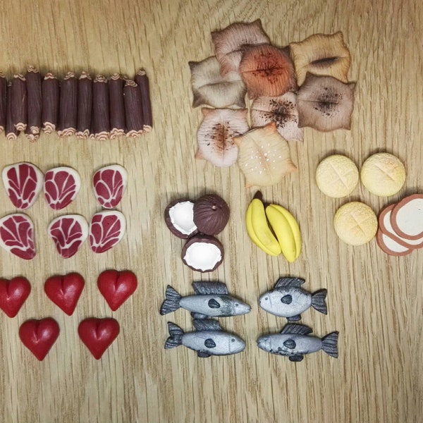 Robinson Crusoe Board Game Resource Token Set Robinson Tokens Mini