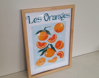 Les Oranges Art print A4 & A3