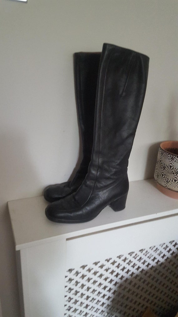 Vintage Bally Angora Black Boots main image 0