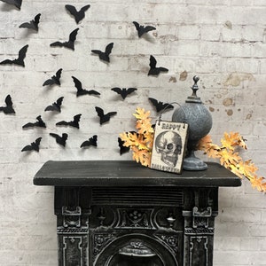 Dollhouse Miniature Bat Decoration, Three Dozen Paper Bats