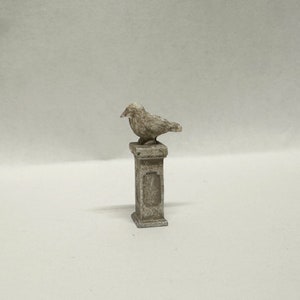 Dollhouse Miniature Standing Song Bird Relic, Miniature Bird Sculptures or Figurines image 4