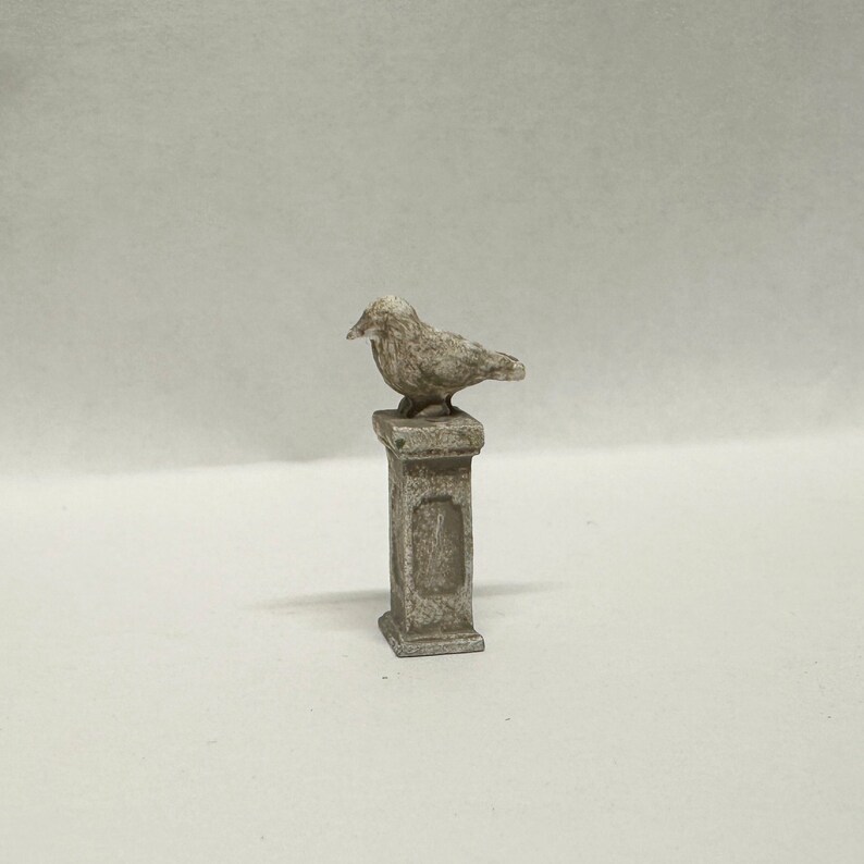 Dollhouse Miniature Standing Song Bird Relic, Miniature Bird Sculptures or Figurines image 4