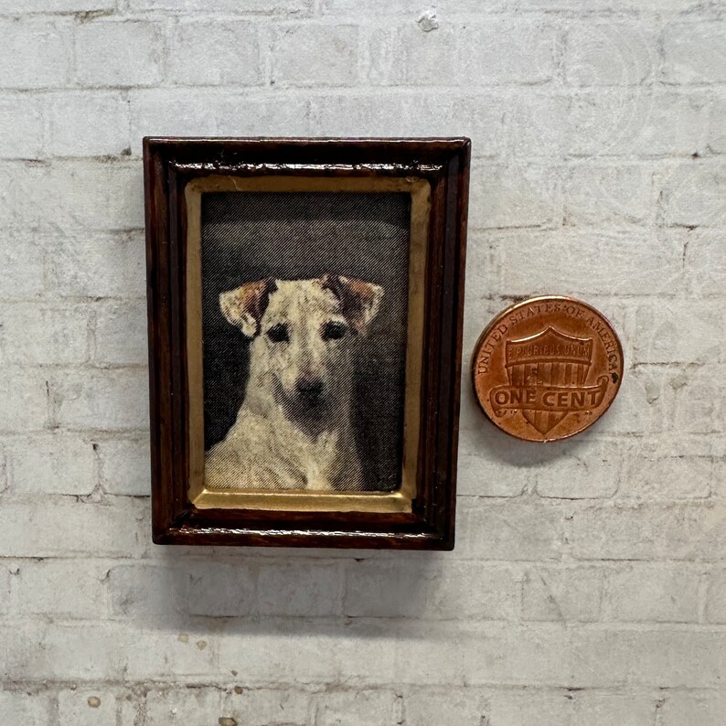 Dollhouse Miniature Dog Portrait, Miniature Canine Print image 4
