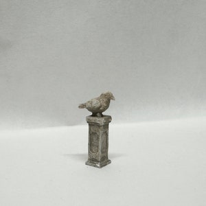 Dollhouse Miniature Standing Song Bird Relic, Miniature Bird Sculptures or Figurines image 2