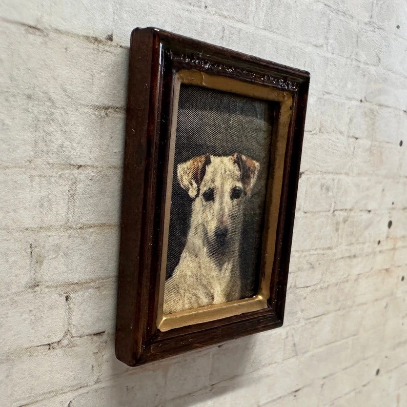 Dollhouse Miniature Dog Portrait, Miniature Canine Print image 2