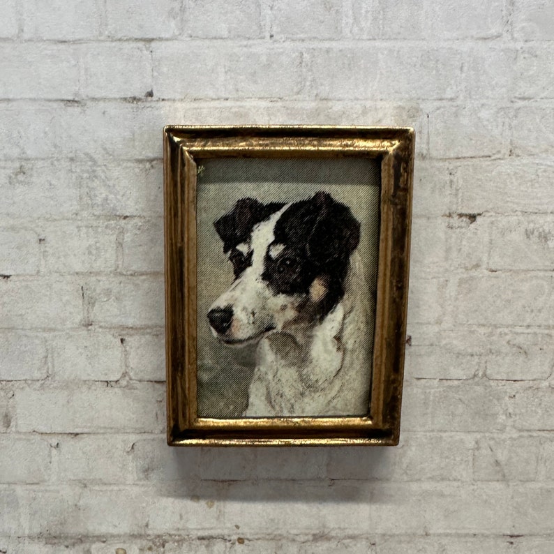 Dollhouse Miniature Dog Portrait, Miniature Canine Print image 3