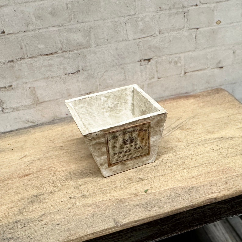 ONE Dollhouse Miniature Wood Planter Box, Miniature Paris Box, Dollhouse Storage image 4